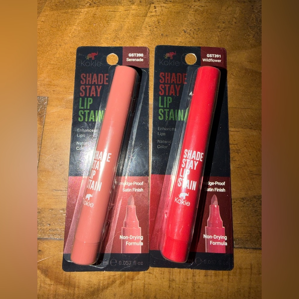 Kokie lip stain set of 2 lip stain lipgloss lipstick new 2 make up beauty Korean